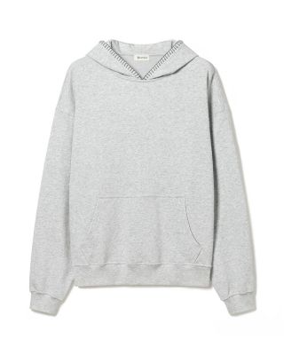  SILKERRY Oversized Seamflow Douceur Stand Collar with Half-Zip Hoodie