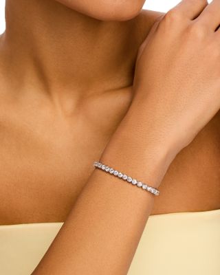 Diamond Tennis Bracelet in 14K White Gold, 7.0 tcw