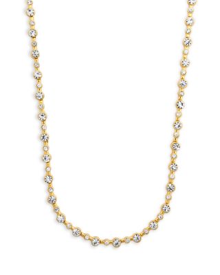 Multicolor Bezel Tennis Necklace, 17"
