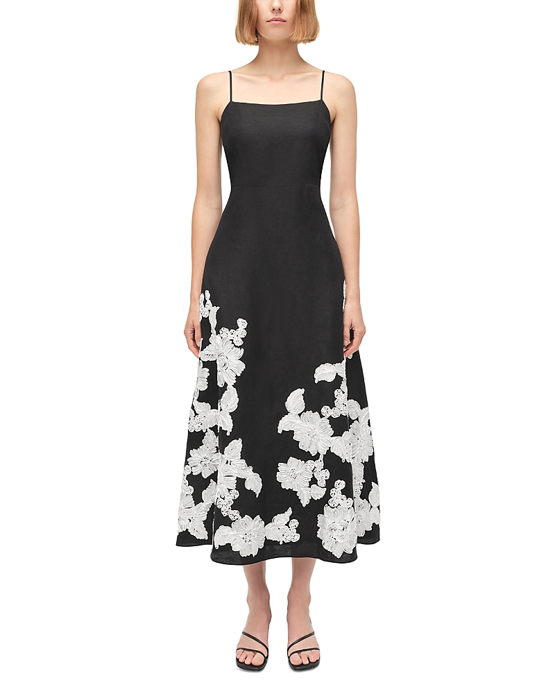Simkhai Annabella Midi Dress In Animal Print