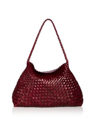 Santa Maria Woven Leather Shoulder Bag