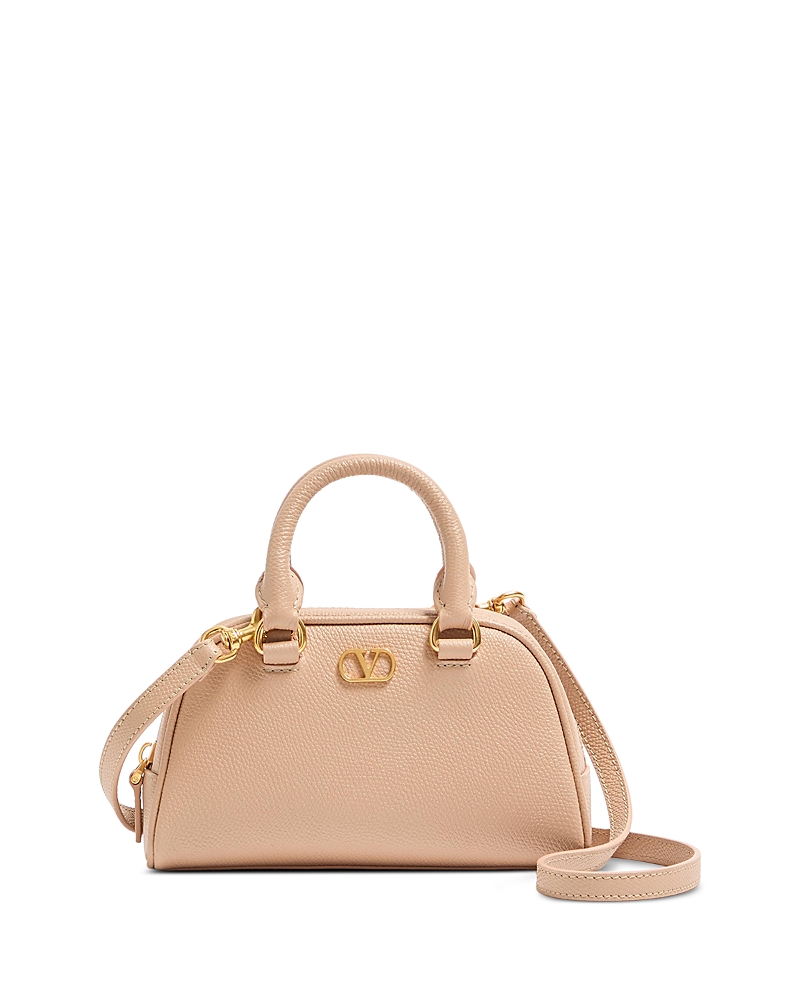 Valentino Garavani Valentino Vlogo Signature Mini Top Handle Bowling Bag In Pink