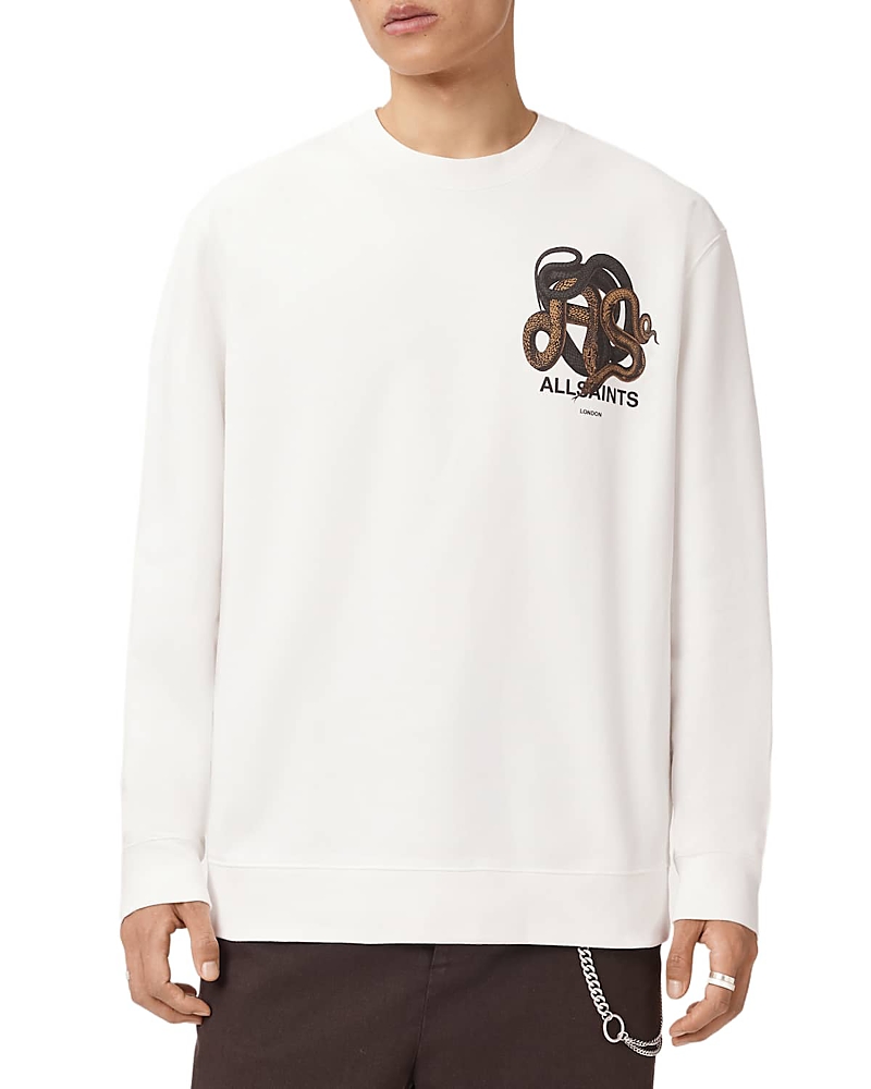 Allsaints Reticulate Graphic Relaxed Long Sleeve Tee