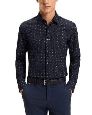Hank Kent Slim Fit Button-Front Shirt