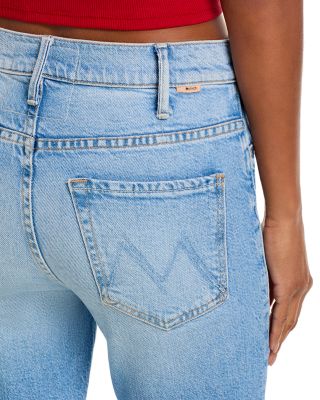 Lil Hustler High Rise Crop Fray Jeans in Sow Surreal