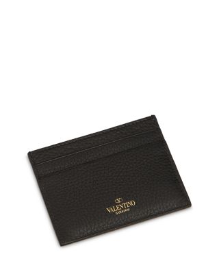 Minaudiere Rockstud Leather Card Holder