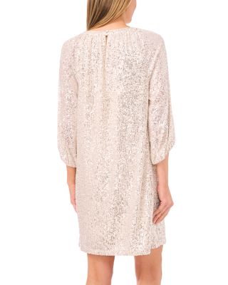 Keyhole Cutout Shift Dress