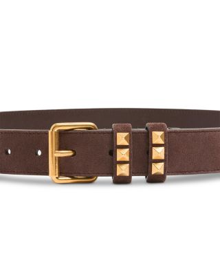 Women's Fl&acirc;neuse Suede Leather Belt