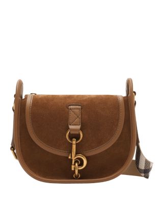 B Clip Mini Suede Messenger Bag