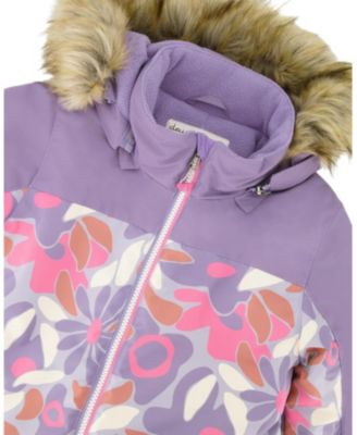  Unisex One-Piece Flower Discover Snowsuit