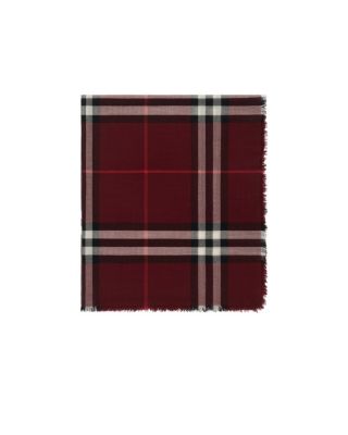  Wide Check Wool Scarf