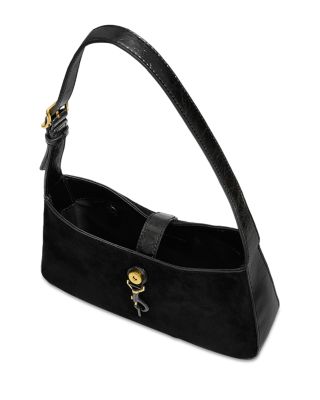 Megan Small Suede Shoulder Bag