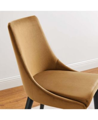 Viscount Accent Performance Velvet Dining Chairs, Set of 2
