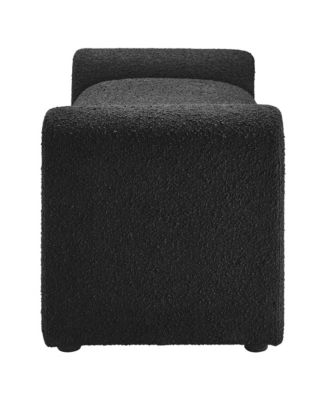 Waverly Boucle Fabric Bench