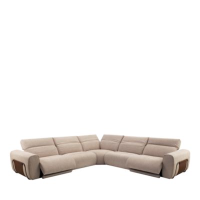 Nicolo 5-Piece Power Reclining Fabric Sectional