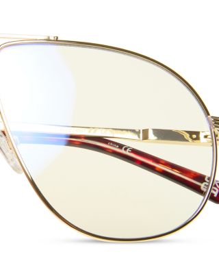 Schmaltzy Aviator Blue Light Glasses, 60mm