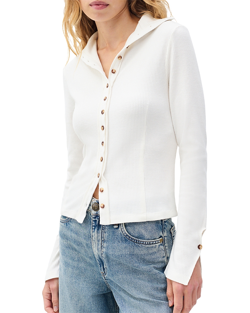 Rag & Bone The Knit Cardigan Sweater In White