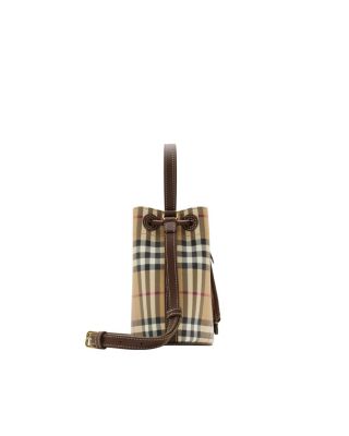 Mini Check Bucket Bag