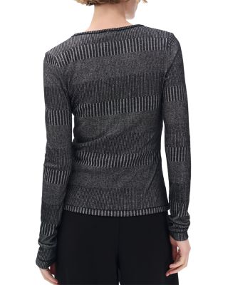 The Knit Two Tone Henley Tee