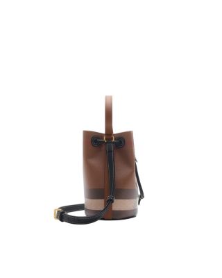 Mini Check Bucket Bag