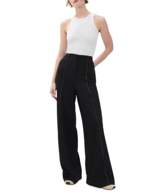 Irina High Rise Contrast Stitch Pants