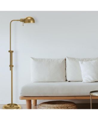 Fedora 1 Light Adjustable Pharmacy Floor Lamp