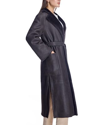 Shearling Lamb Wrap Coat