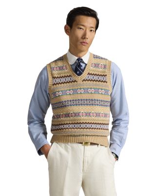 Fair Isle Cotton Wool Sweater Vest