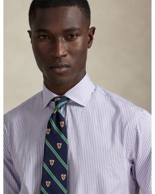 Classic Fit Striped Poplin Shirt