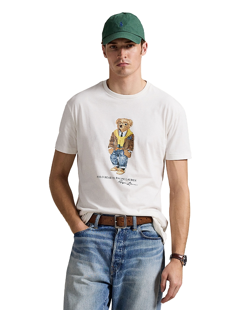 Polo Ralph Lauren Classic Fit Polo Bear Jersey T-shirt In White