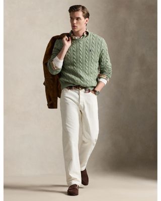 Cable Knit Cotton Sweater