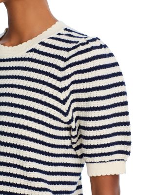 Striped Crewneck Pullover Sweater - Exclusive