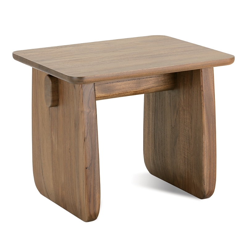 Hudson Park Collection Dumbo Rectangle End Table In Brown