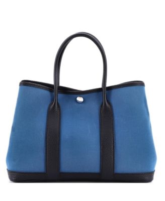 30 Garden Party Tote Toile and Leather