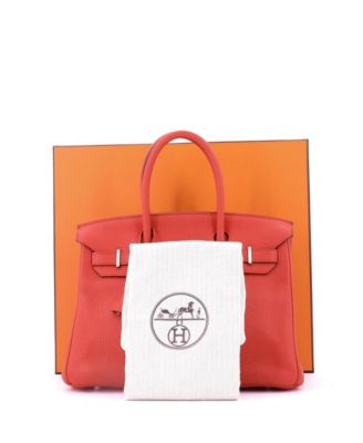 Birkin 30 Handbag Pink Clemence with Palladium Hardware