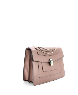  Large Serpenti Forever Square Shoulder Bag Leather