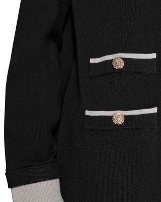 Contrast Trim Cardigan