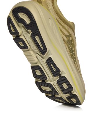 Men's Bondi 9 Lace Up Running Sneakers in Grassland/Oyster Mushroom