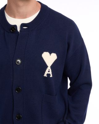 Cardigan With Contrasted Ami De Coeur 