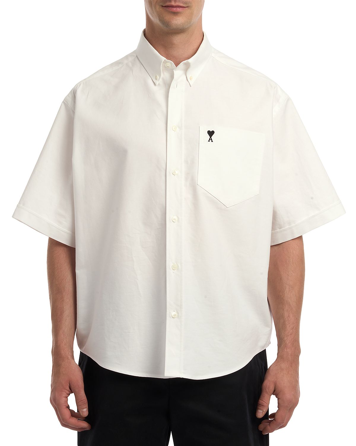 Ami Boxy Fit Pocket Shirt
