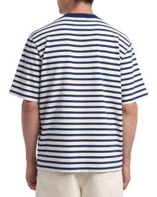 Short Sleeve Boxy Fit Mariniere Tee With Ami De Coeur Patch