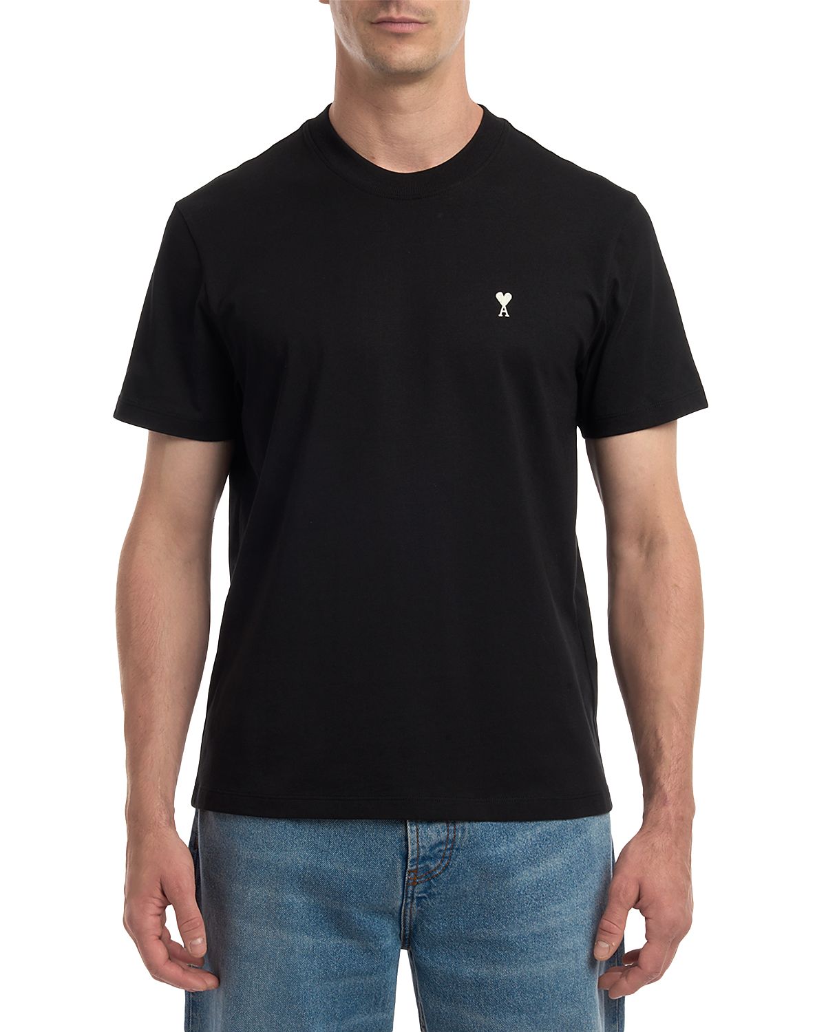 Ami Adc Short Sleeve Logo Tee