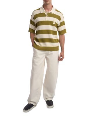 Short Sleeve Polo With AMI De Coeur Patch