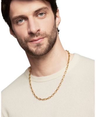 Men's DY Madison&reg; Chain Necklace in 18K Yellow Gold, 6mm