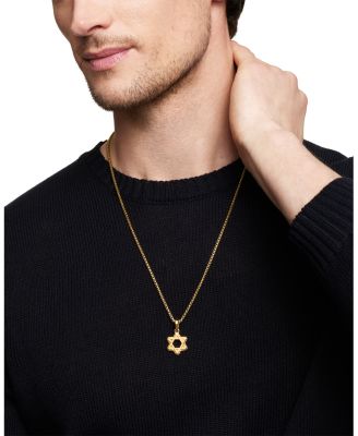 Deco Star of David Pendant, 24mm