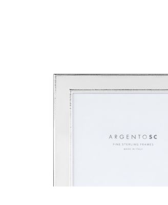 Amira Double-Bead Sterling Silver Frame, 8&amp;quot; x 10&amp;quot;