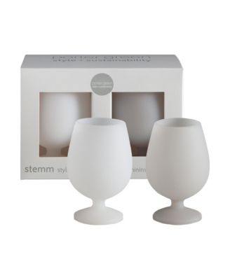 Stemm Silicone Unbreakable Wine Glasses - Set of 2