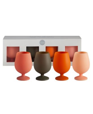Stemm Silicone Unbreakable Wine Glasses - Set of 4