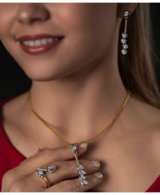 Day Diamonds Multi Drop Earrings, 2.66 TCW Lab Grown Diamonds