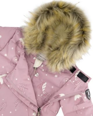 Girls' One-Piece Snug Snowsuit Designed for Car Seat Bear - Baby